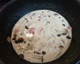 しょうが香る茸たっぷり味噌クリームパスタ作り方2写真