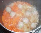 ✿残り野菜と肉だんごスープ✿作り方5写真