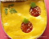 【キャラ弁】いちごのオムライス弁当作り方4写真