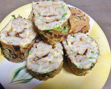 さつま揚げと豆苗の、ボリューム卵焼き作り方4写真