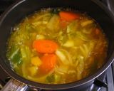 簡単！野菜ごろり♪かぼカレーラテ☆ポトフ作り方4写真