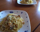 和風海鮮梅パスタ作り方7写真