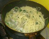 ほうれん草と舞茸パスタ作り方4写真