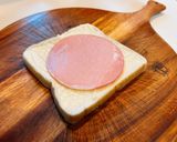 簡単！ハムマヨトースト作り方1写真