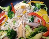こんにゃく麺deあんかけ風焼きそば作り方3写真