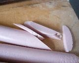 魚肉ソーセージとキムチの和え物作り方1写真