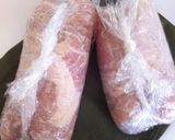 梅巻き塩麹鶏ハム作り方4写真