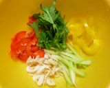 燻製いかと野菜のフランスパンサンド作り方3写真
