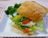 燻製いかと野菜のフランスパンサンド作り方6写真
