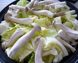 塩麹鶏と春キャベツの蒸し鍋作り方2写真