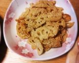 蓮根の明太子炒め作り方5写真