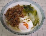 温玉ものっけて『甘辛★ごま肉うどん』作り方4写真