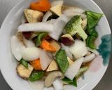 お一人様クリーミー味根菜たっぷり野菜炒め作り方14写真