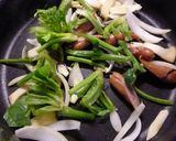 ウインナーとホウレン草・卵の塩昆布炒め作り方7写真