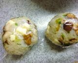 チーズ×椎茸×塩昆布×葱×胡桃のおにぎり作り方8写真