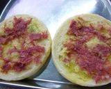 コンビーフ×葱のわさび風味のトースト作り方3写真
