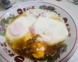 🍜袋麺＋🥓🍳ベーコンエッグ作り方3写真