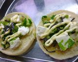 塩麹×モッツァレラ×葱×塩昆布のトースト作り方4写真