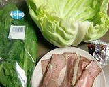 春キャベツとほうれん草の餃子のたれあえ作り方1写真