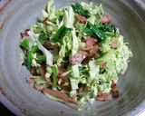 春キャベツとほうれん草の餃子のたれあえ作り方4写真