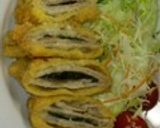 簡単✿豚ﾊﾞﾗ薄切りで折りたたみトンカツ作り方12写真
