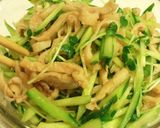 福岡の定番☆おつまみにも、鶏皮中華サラダ作り方5写真