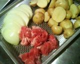 プレ農家めし◆超簡単！塩麹で肉じゃが作り方1写真