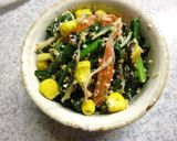 ニラとカニカマの塩昆布・粉チ・胡麻和え作り方5写真