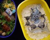 型紙いらず！強粘着！ご飯のキャラシート作り方5写真