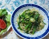 菜の花とそら豆の春風パスタ✿作り方5写真