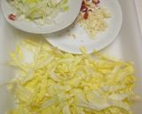イカの塩辛と春きゃべつのパスタ作り方2写真