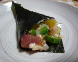 海鮮とネバネバ野菜のまぜまぜ手巻き作り方3写真