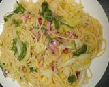 イカの塩辛と春きゃべつのパスタ作り方9写真