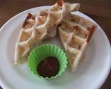 卵なし。朝食にブリュッセルワッフル作り方6写真