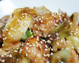 簡単美味しい☆鶏もも肉と白ねぎの照り焼き作り方5写真