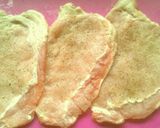 豚ロースでカツレツ♪バジル風味作り方3写真