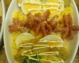 お腹満足♪ウインナーと豆乳のお花畑ドリア作り方8写真
