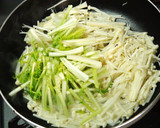 シャキシャキ水菜とえのき炒め作り方4写真