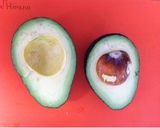アボカドの皮むき作り方1写真