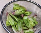 ホウレンソウの軸と納豆の和え物作り方1写真