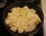 蕪と筍の煮物☆鶏ひき肉のあんかけ作り方2写真