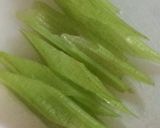 春の香り♪緑鮮やか！簡単☆葉牛蒡きんぴら作り方1写真