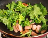 菜の花とウインナーの和風パスタ作り方3写真