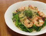 菜の花とウインナーの和風パスタ作り方6写真