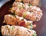 簡単♪豚肉とレタスのくるくるポン酢焼き♪作り方7写真