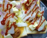 ウインナー×新玉葱のトースト　レモン風味作り方3写真
