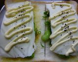 枝豆×葱の生姜・ダシダ風味のトースト作り方4写真
