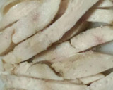 わさび菜と蒸し鶏の洋風ゴマ和え作り方2写真