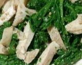 わさび菜と蒸し鶏の洋風ゴマ和え作り方5写真