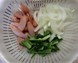 お手軽ランチ！マカロニでナポリタン♪作り方1写真